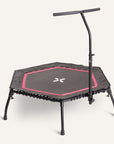 Faltbares Fitness Trampolin mit klappbaren Standbeinen SP-T-2100 SportPlus Himbeer 