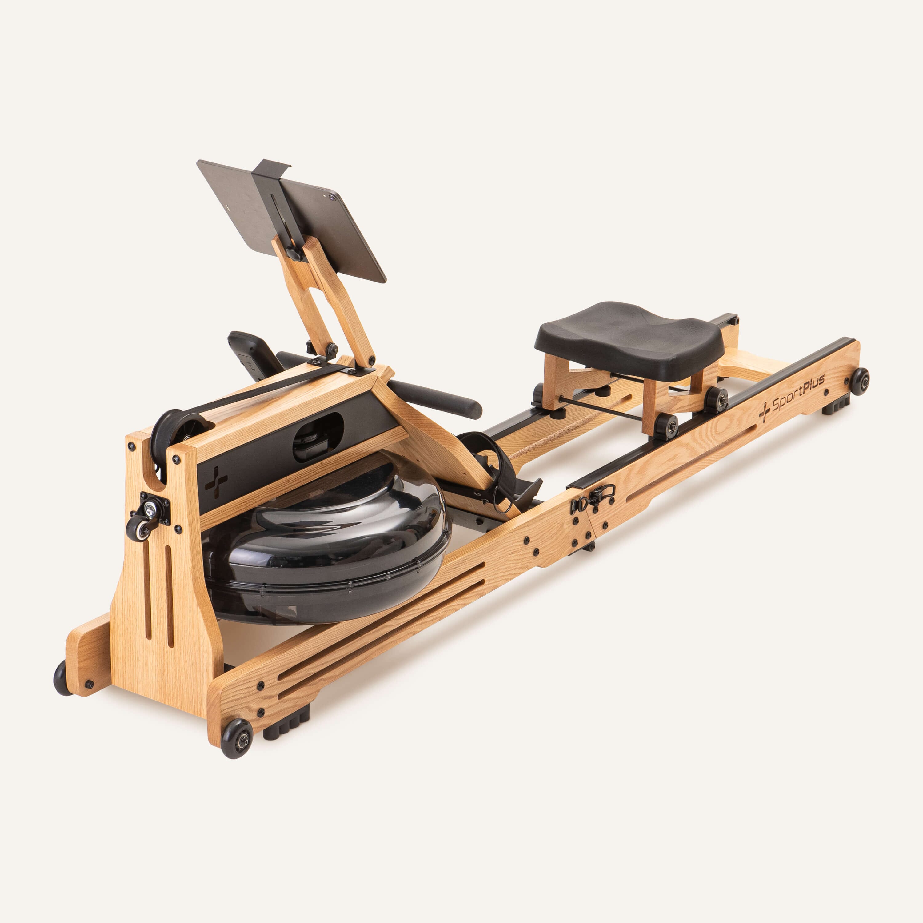 Klappbares Wasserrudergerät aus Eichenholz mit App-Kompatibilität SP-WR-1900-iE SportPlus 