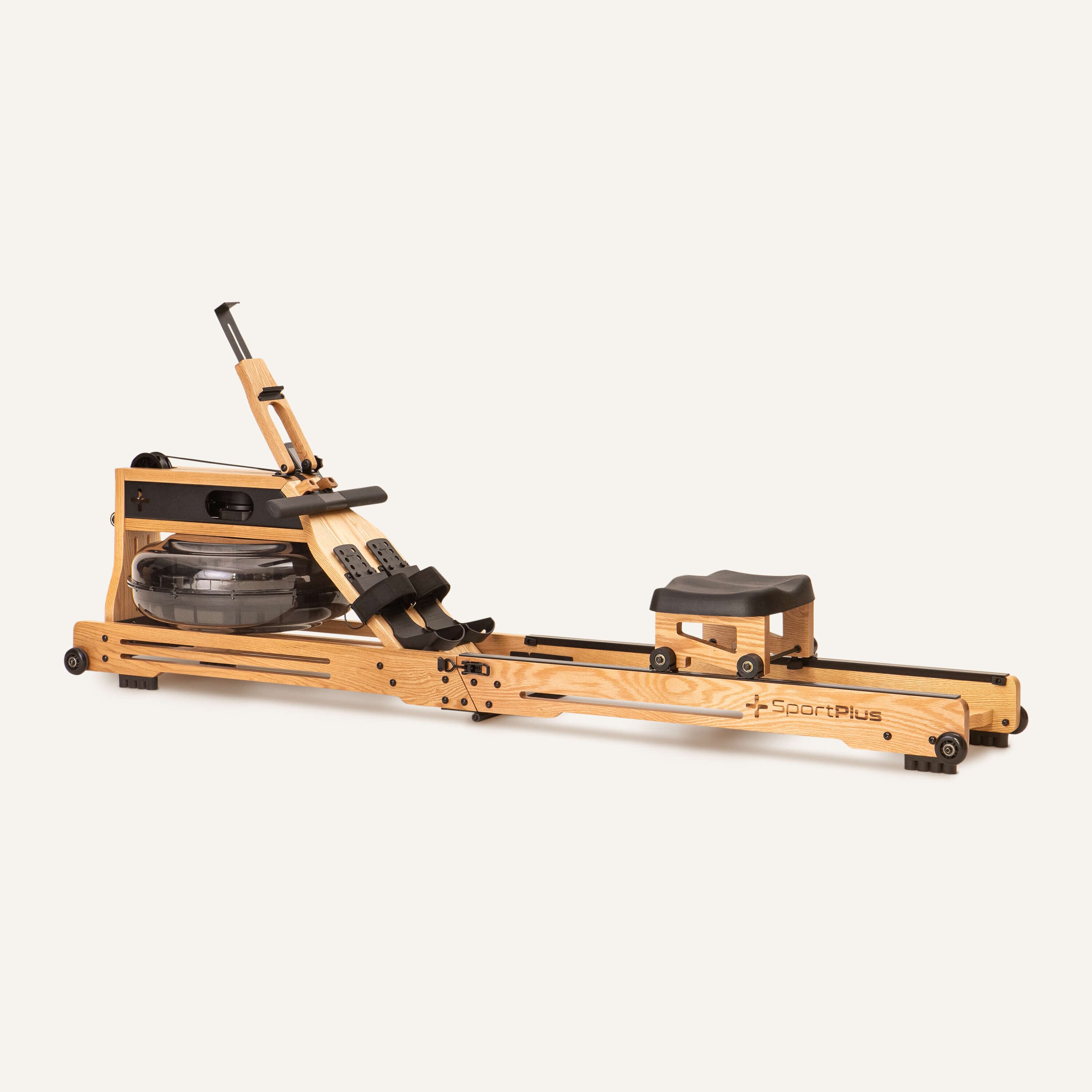 Klappbares Wasserrudergerät aus Eichenholz mit App-Kompatibilität SP-WR-1900-iE SportPlus 