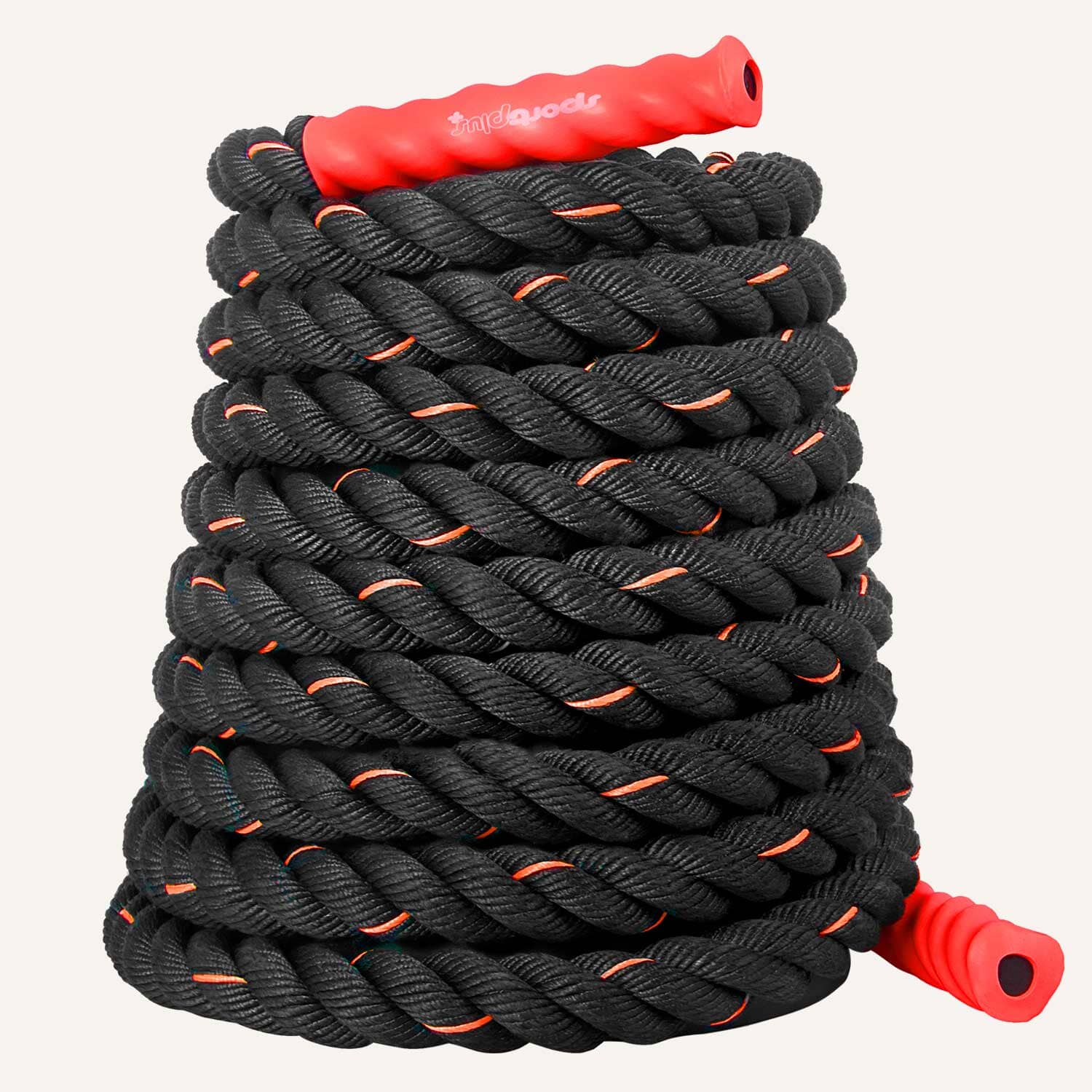 Battle Rope mit Durchmesser 3,8 cm SP-BR-009-015 SportPlus 12 m - rot 
