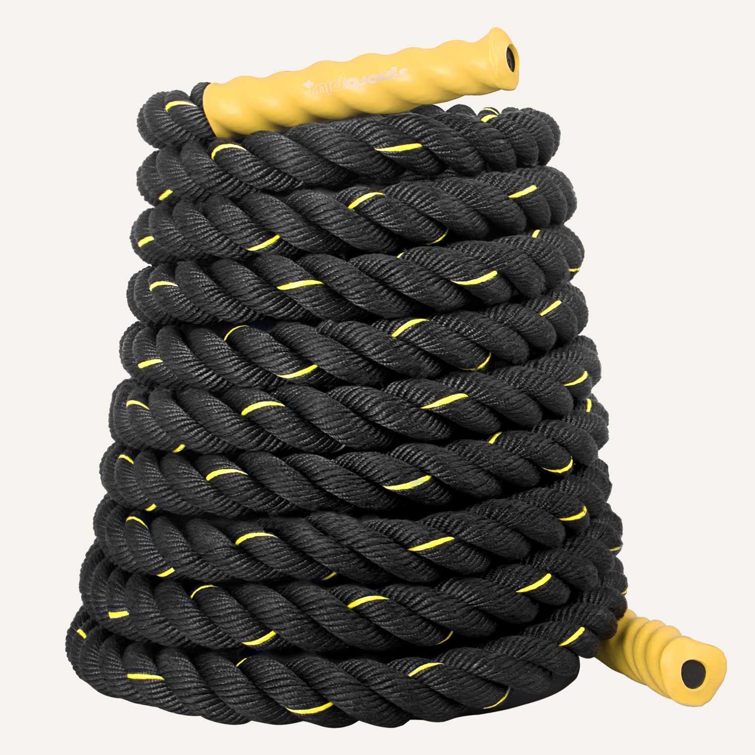 Battle Rope mit Durchmesser 3,8 cm SP-BR-009-015 SportPlus 9 m - gelb 