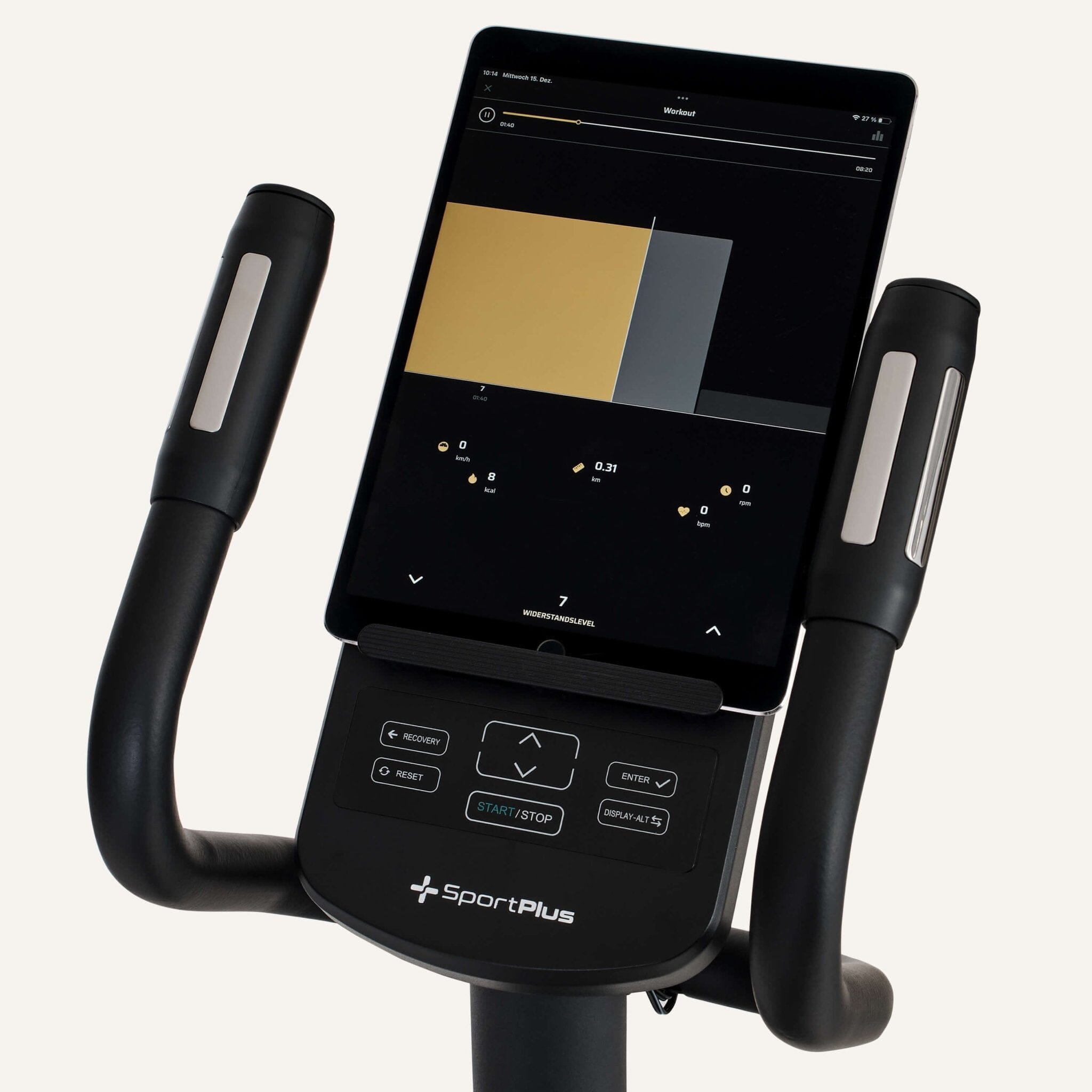 DESIGN Crosstrainer mit App-Steuerung &amp; 18 kg Schwungmasse SP-ET-9910-iE SportPlus 