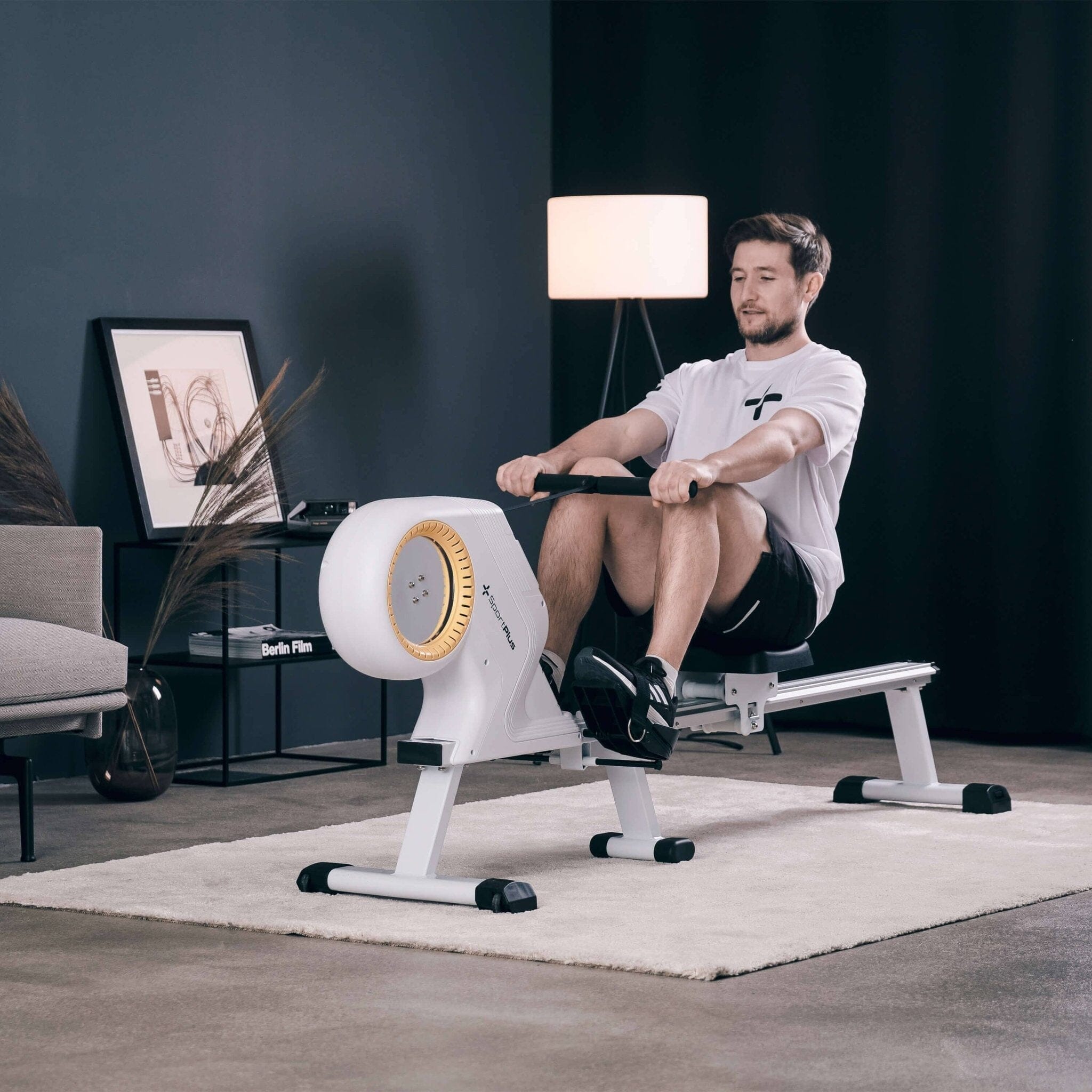 DESIGN Rudergerät für zuhause mit 8 Stufen SP-MR-1300 SportPlus 