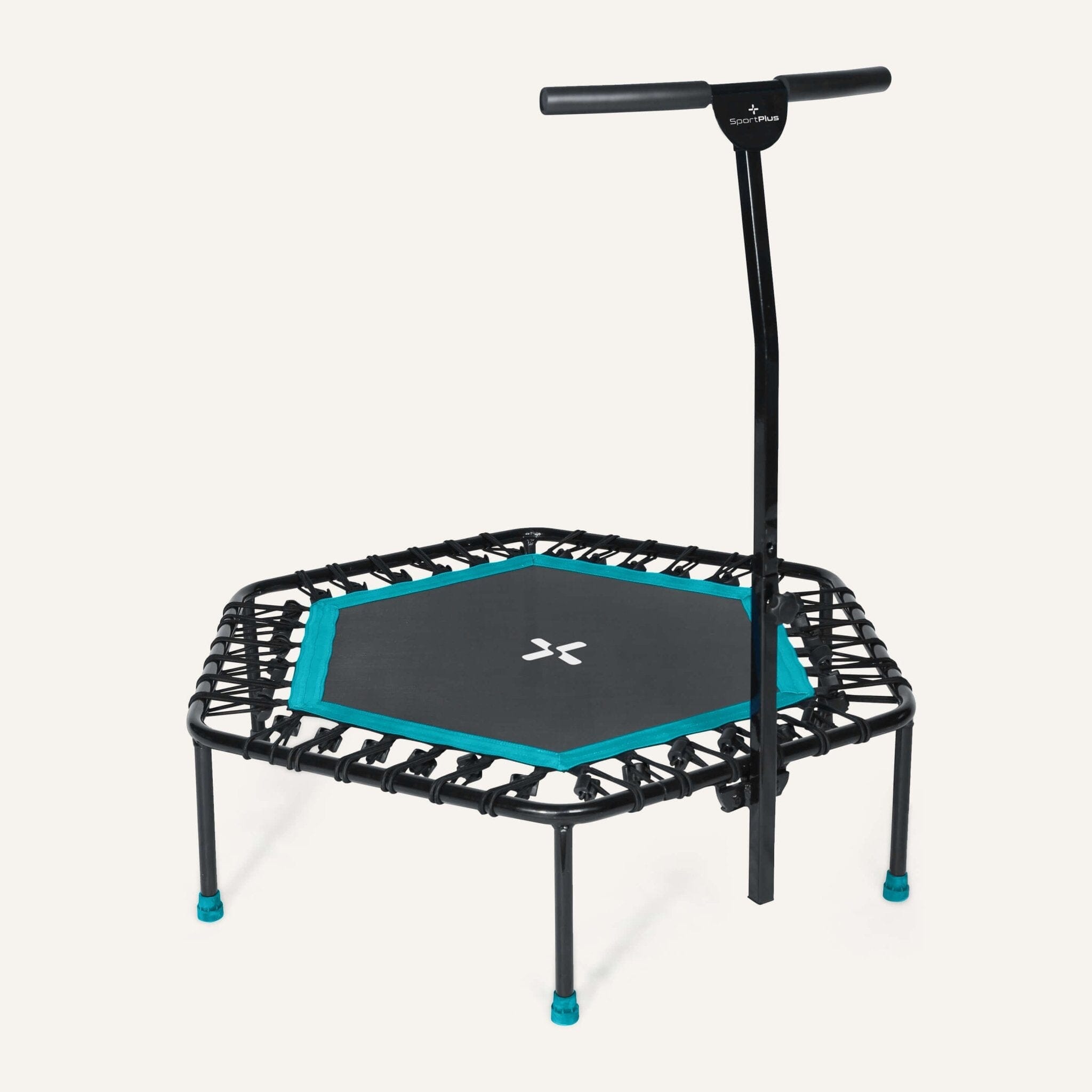 Höhenverstellbares Fitness Trampolin SP-T-110 SportPlus Petrol 