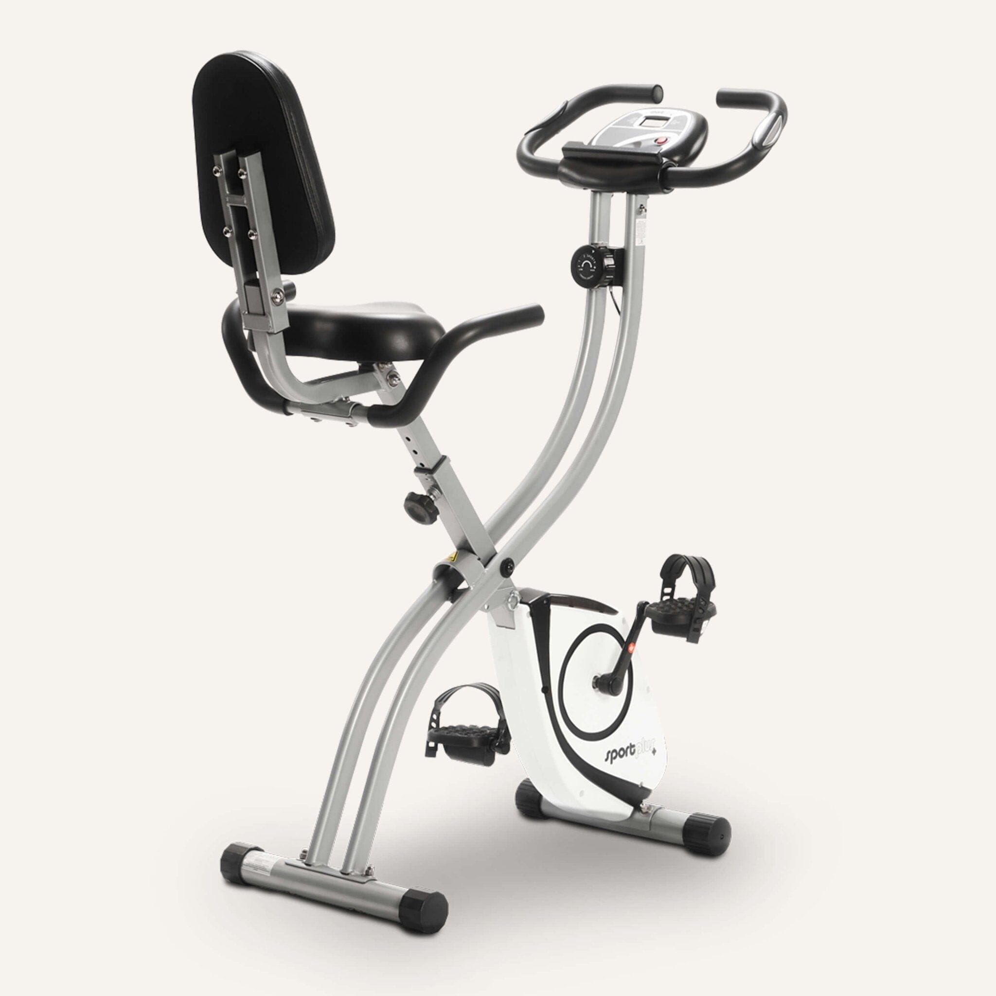 Klappbarer Heimtrainer (S-Bike) mit Rückenlehne SP-HT-1003 WSV SportPlus EOS 