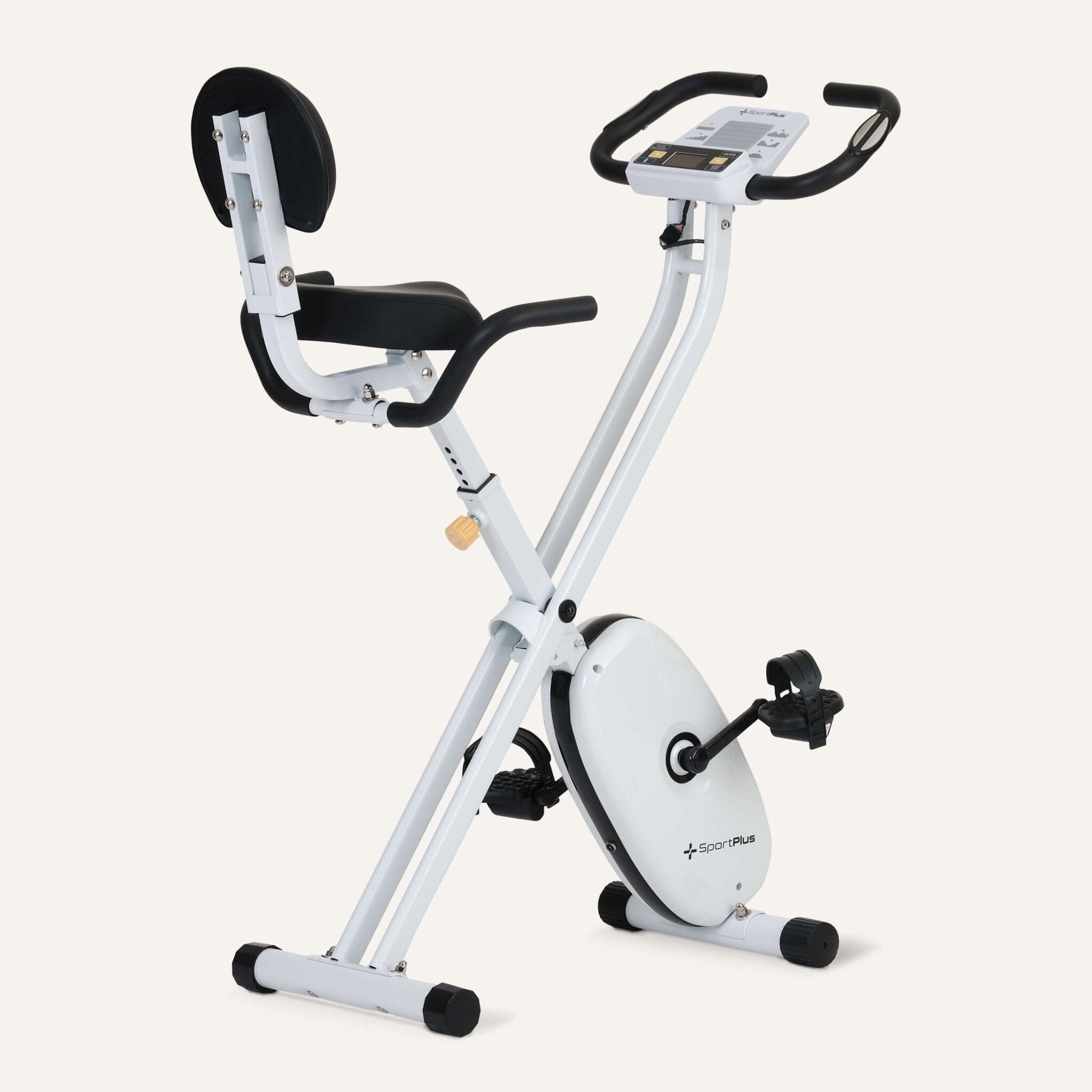 Klappbarer Heimtrainer (X-Bike) Computer gesteuert mit Rückenlehne & App-Steuerung SP-HT-1004-iE SportPlus 