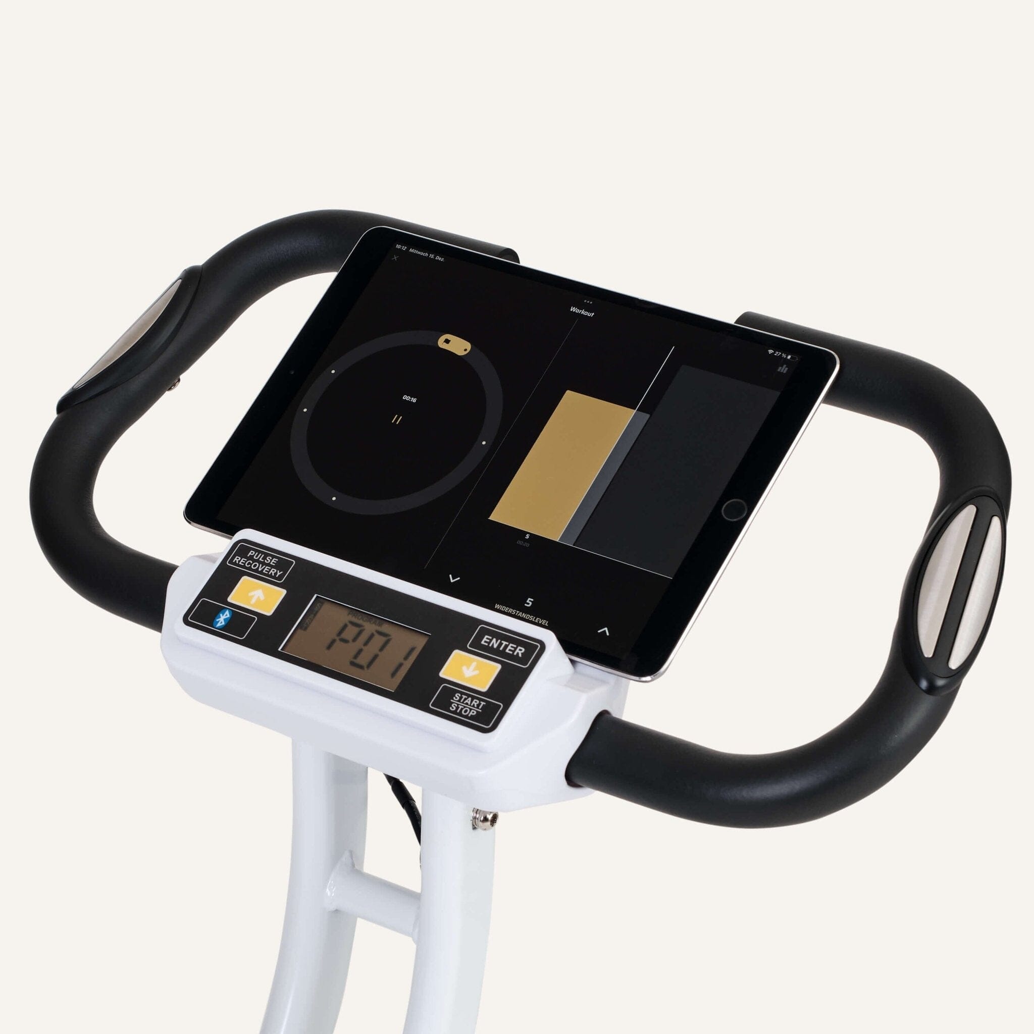Klappbarer Heimtrainer (X-Bike) Computer gesteuert mit Rückenlehne &amp; App-Steuerung SP-HT-1004-iE SportPlus 