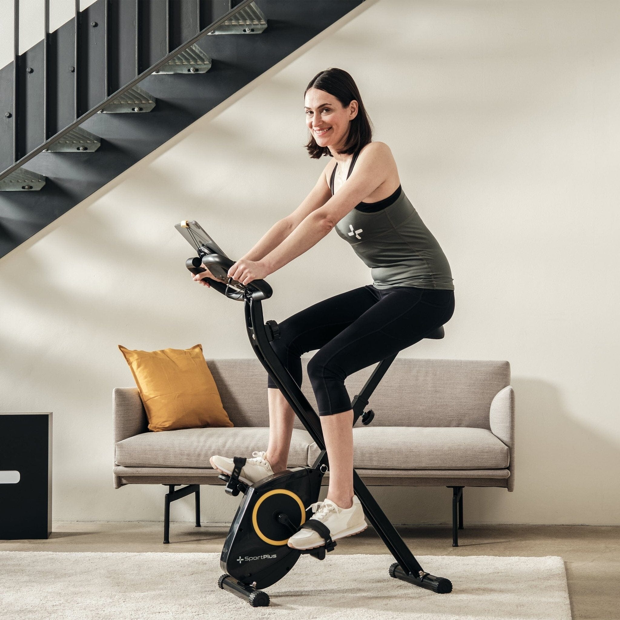 Klappbarer Heimtrainer (X-Bike) mit App-Kompatibilität SP-HT-1200-iE SportPlus 