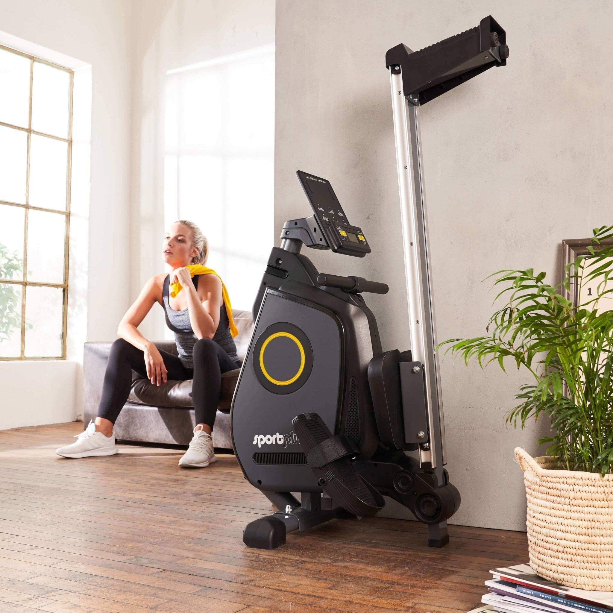Moderner Ruderergometer mit App-Kompatibilität SP-MR-030-iE SportPlus 