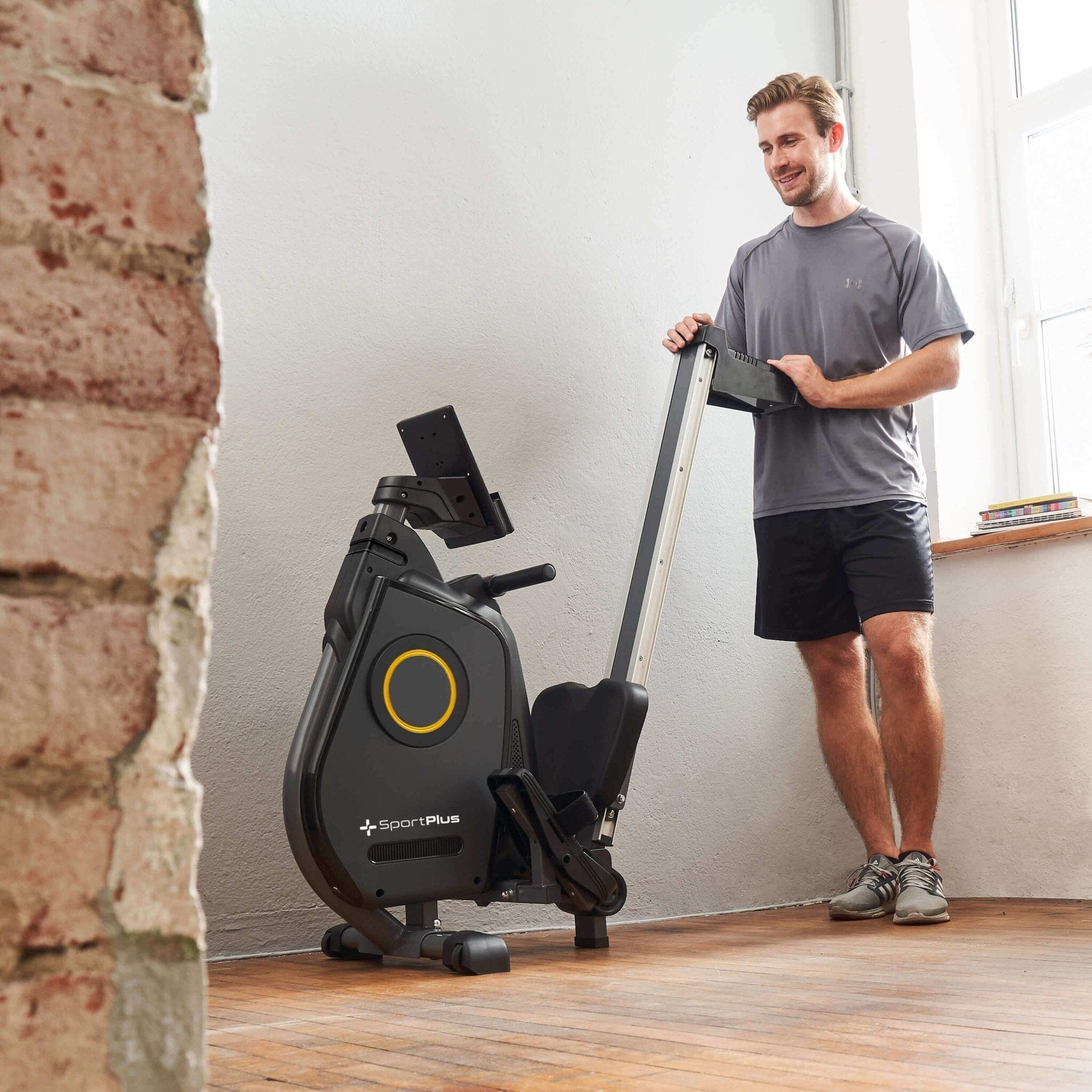Moderner Ruderergometer mit App-Kompatibilität SP-MR-030-iE SportPlus 