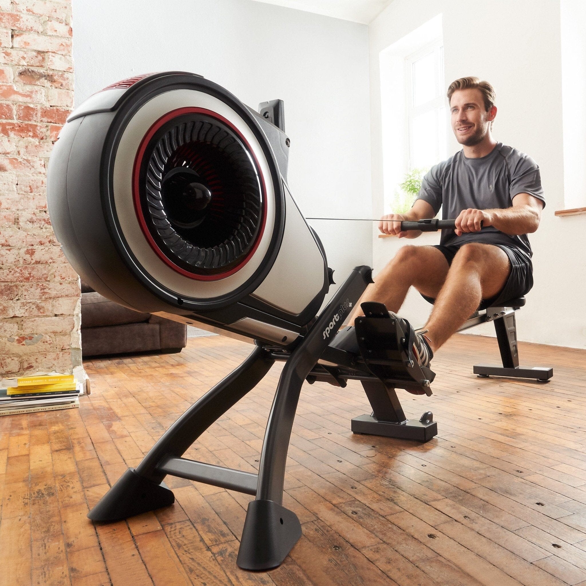Rudergerät mit Luftwiderstand SP-MR-010 WSV SportPlus EOS 